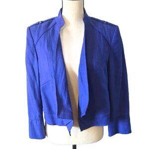 Royal Blue Cropped Jacket